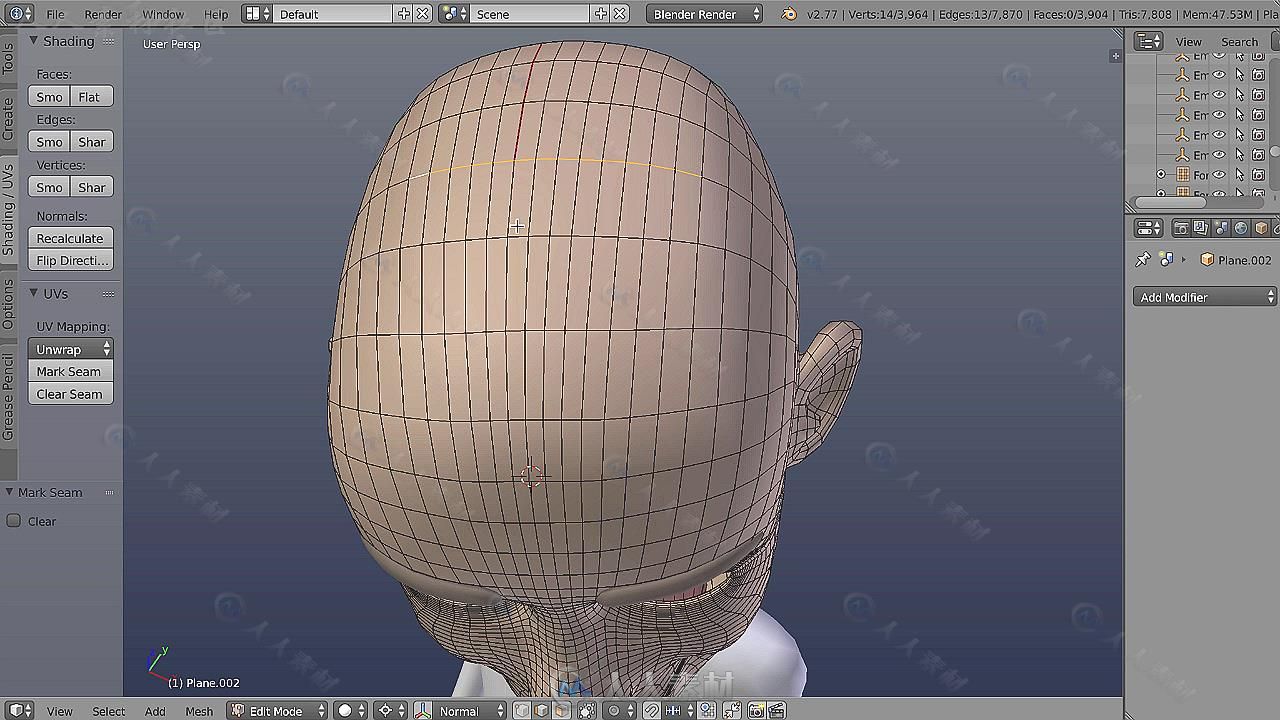 Blender中UV贴图技术训练视频教程第二季 3DMOTIVE UV MAPPING IN BLENDER VOLUME 2