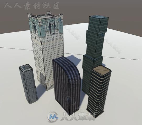 纽约市建筑城市环境模型Unity3D素材资源