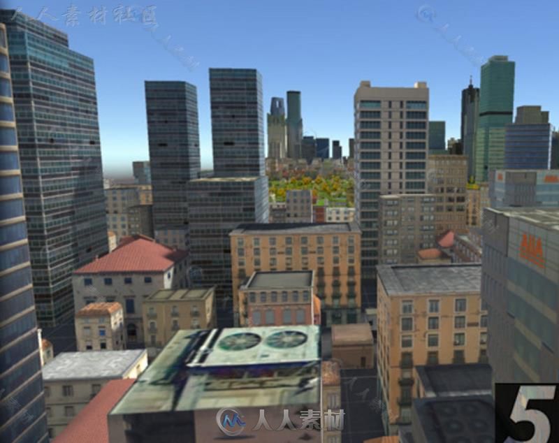 纽约市建筑城市环境模型Unity3D素材资源