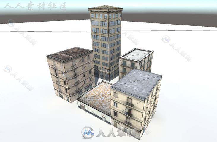 纽约市建筑城市环境模型Unity3D素材资源