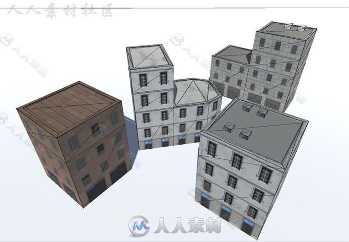 纽约市建筑城市环境模型Unity3D素材资源