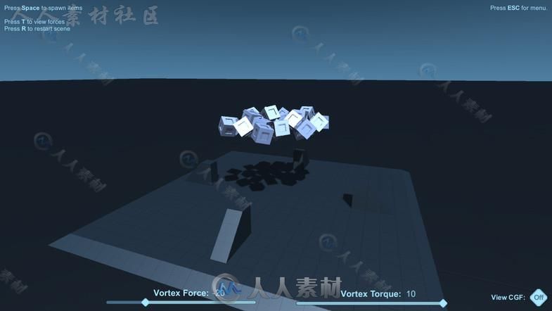 循环重力效果编辑器扩充Unity素材资源