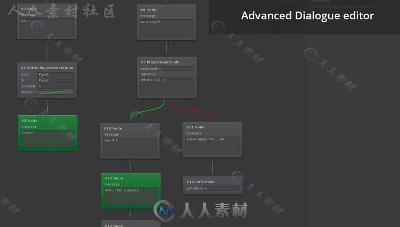 非常灵活的任务谈话系统GUI脚本Unity素材资源