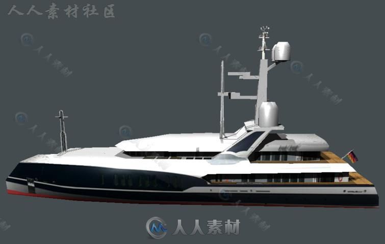 游艇帆船海上车辆模型Unity3D素材资源