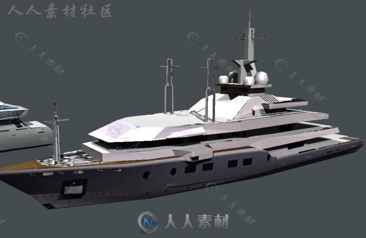 游艇帆船海上车辆模型Unity3D素材资源