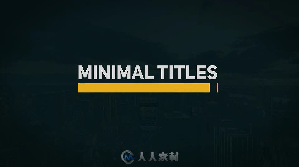 20个简单迷你的标题排版动画AE模板 Videohive 20 Minimal Titles 17739449