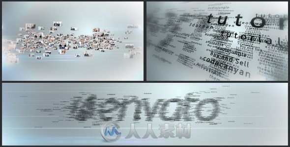 创意多视频和多文本形成标志AE模板 Videohive Multi Video Multi Text Logo Forma...