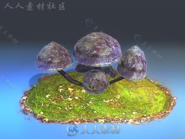 蘑菇植物模型Unity3D素材资源