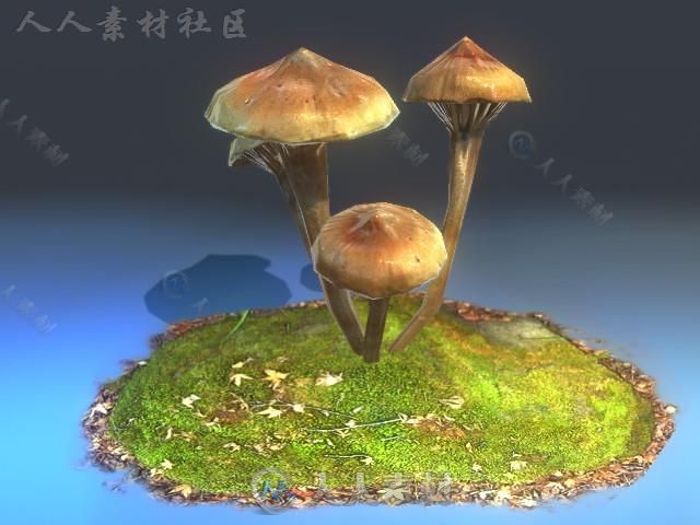 蘑菇植物模型Unity3D素材资源