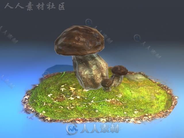 蘑菇植物模型Unity3D素材资源