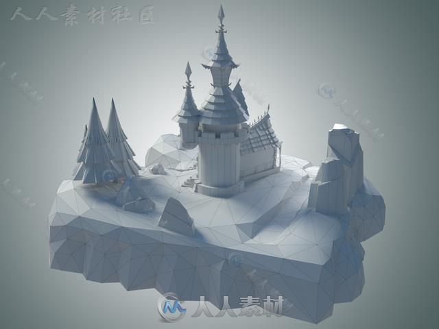 卡通城堡幻想环境模型Unity3D素材资源