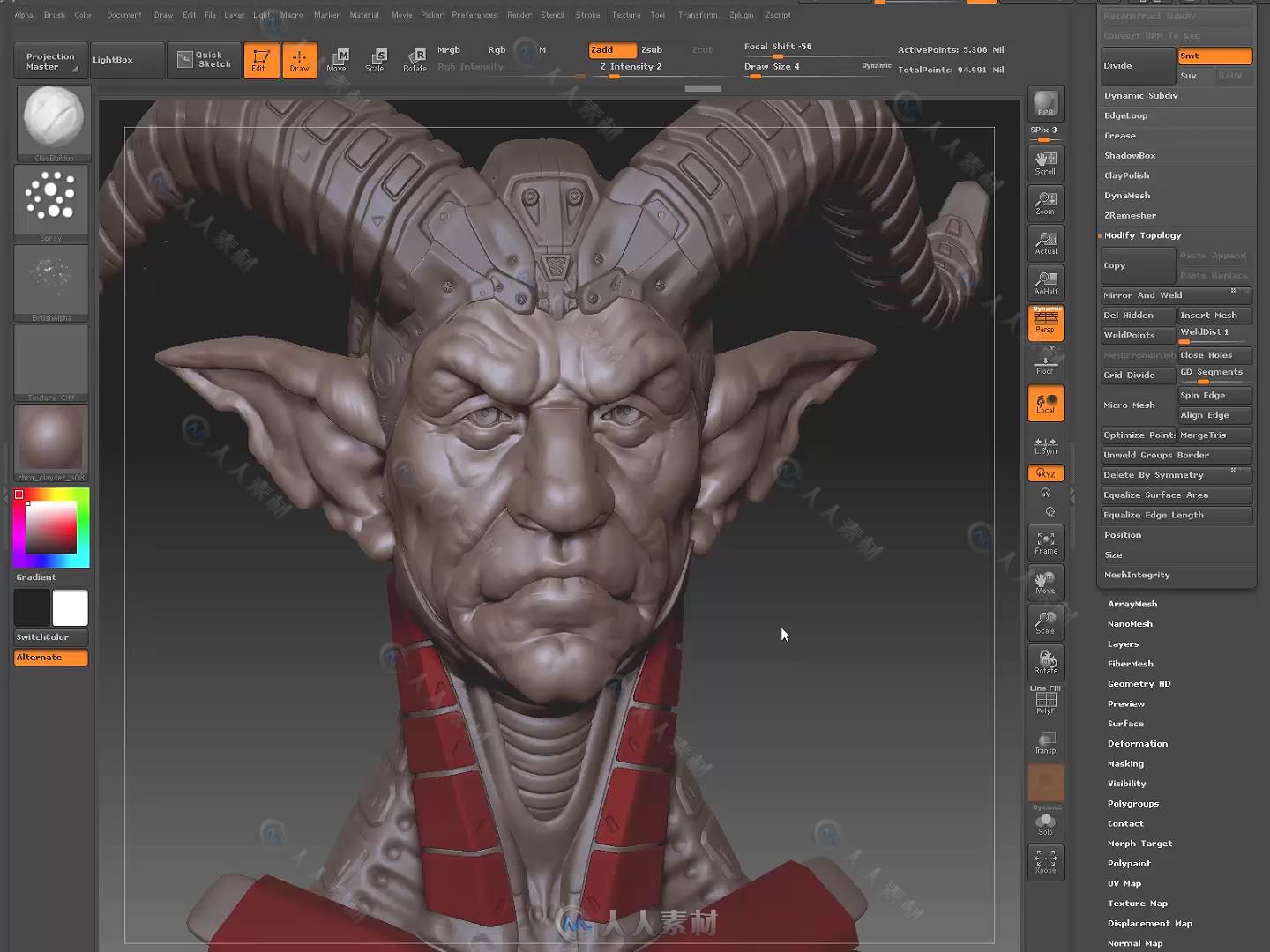 3dsmax超级恶魔游戏角色3D设计大师级视频教程 FLIPPEDNORMALS CREATING CHARACTER ...