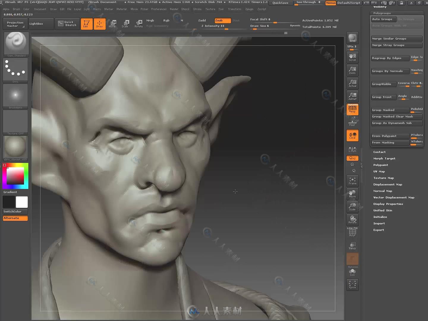 3dsmax超级恶魔游戏角色3D设计大师级视频教程 FLIPPEDNORMALS CREATING CHARACTER ...