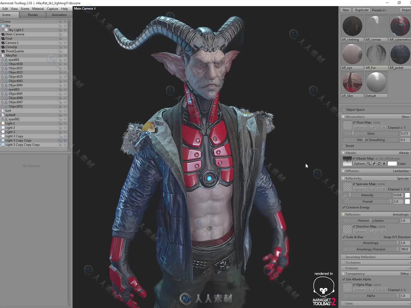 3dsmax超级恶魔游戏角色3D设计大师级视频教程 FLIPPEDNORMALS CREATING CHARACTER ...