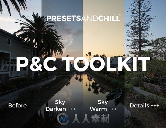 天空调色表现lightroom预设PRESETS AND CHILL TOOLKIT - LR [FREE]