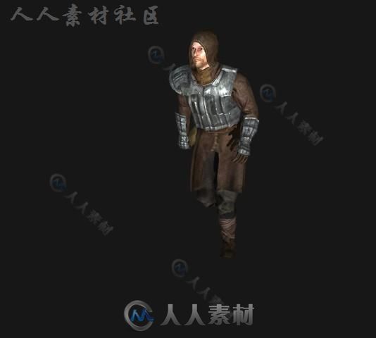 人类战士角色模型Unity3D素材资源