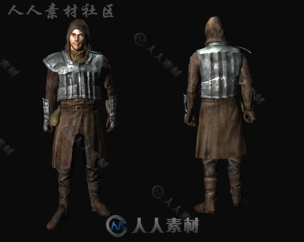 人类战士角色模型Unity3D素材资源