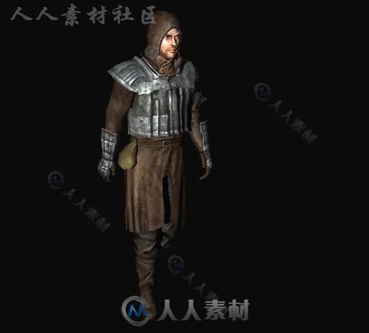 人类战士角色模型Unity3D素材资源