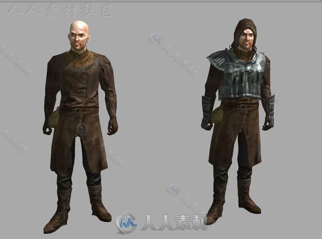 人类战士角色模型Unity3D素材资源