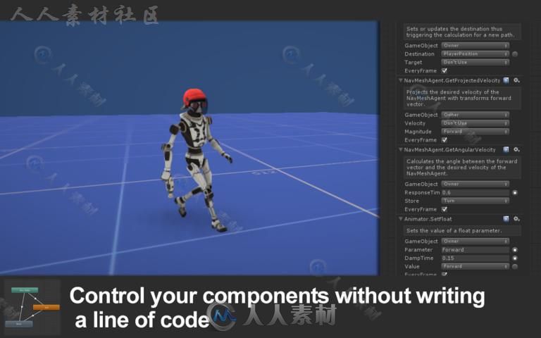 ICode直观的可视化编辑器AI脚本Unity素材资源