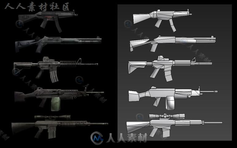 士兵角色模型Unity3D素材资源