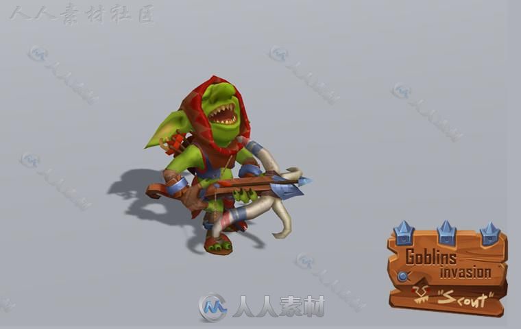 地精幻想人形生物角色模型Unity3D素材资源