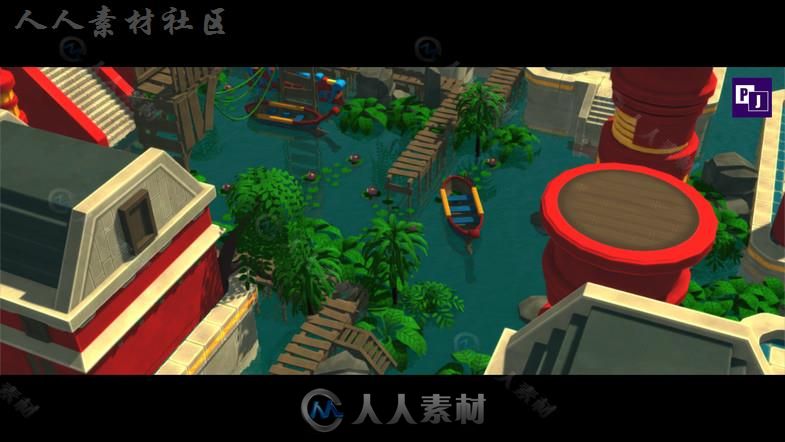 卡通的国度幻想环境模型Unity3D素材资源