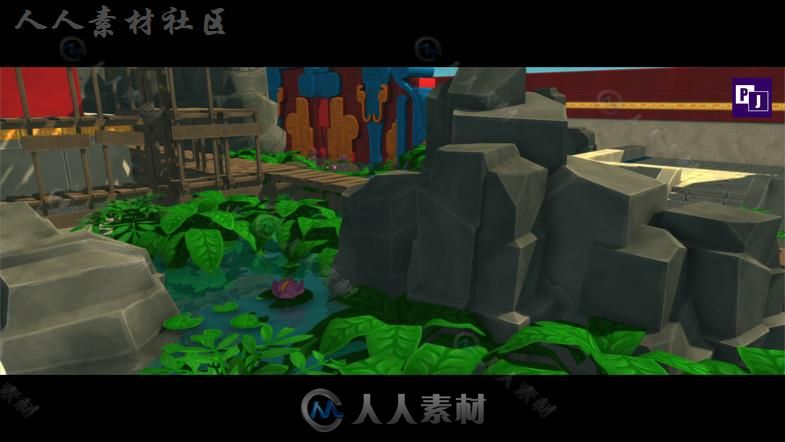 卡通的国度幻想环境模型Unity3D素材资源