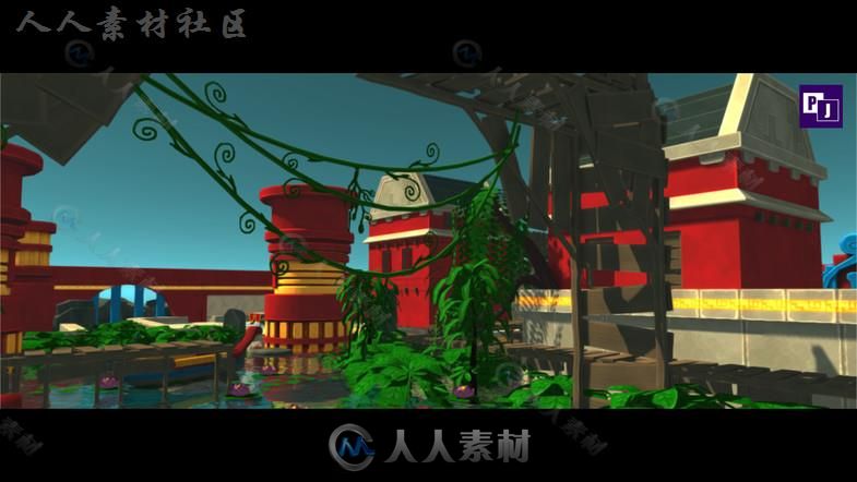 卡通的国度幻想环境模型Unity3D素材资源