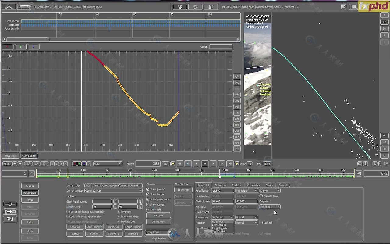 PFTrack复杂场景三维跟踪技术实例训练视频教程 FXPHD PFT303 ADVANCED PFTRACK 3D ...