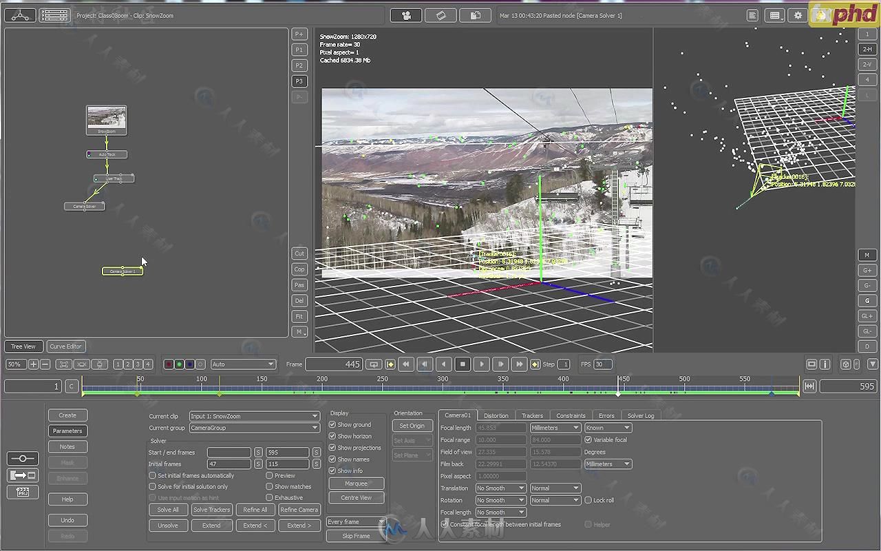 PFTrack复杂场景三维跟踪技术实例训练视频教程 FXPHD PFT303 ADVANCED PFTRACK 3D ...