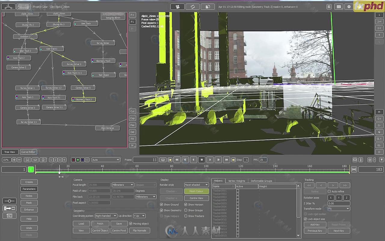 PFTrack复杂场景三维跟踪技术实例训练视频教程 FXPHD PFT303 ADVANCED PFTRACK 3D ...