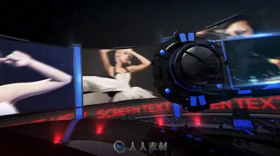 酷炫科技展示视频幻灯片影视片头AE模板 Videohive Velocity 3D Display 8790029