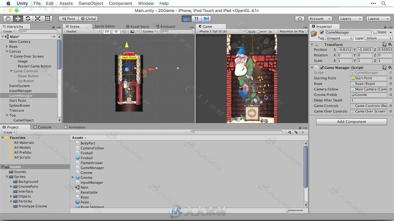 Unity精美2D二维游戏制作视频教程 INFINITESKILLS CREATING 2D GAMES WITH UNITY