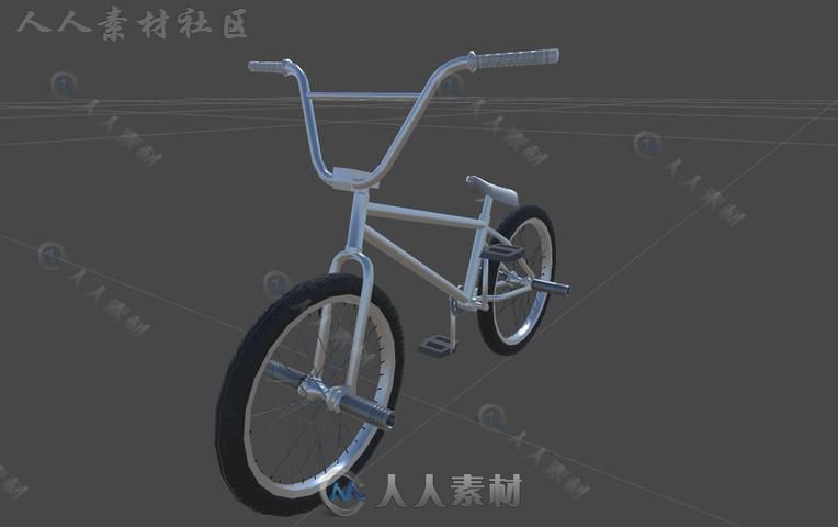 可定制颜色的BMX自行车模型Unity3D素材资源