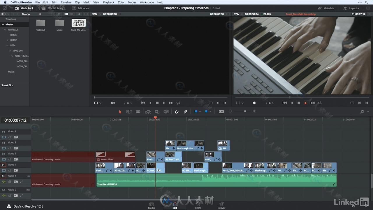 DaVinci达芬奇与其他剪辑软件时间线往返编辑视频教程 DaVinci Resolve Guru Moving...