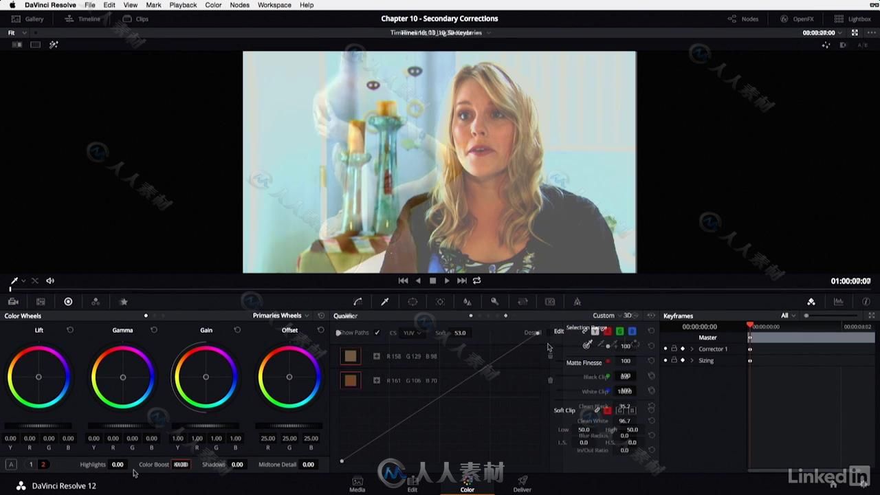 DaVinci达芬奇12全面核心训练视频教程 DaVinci Resolve 12 Essential Training