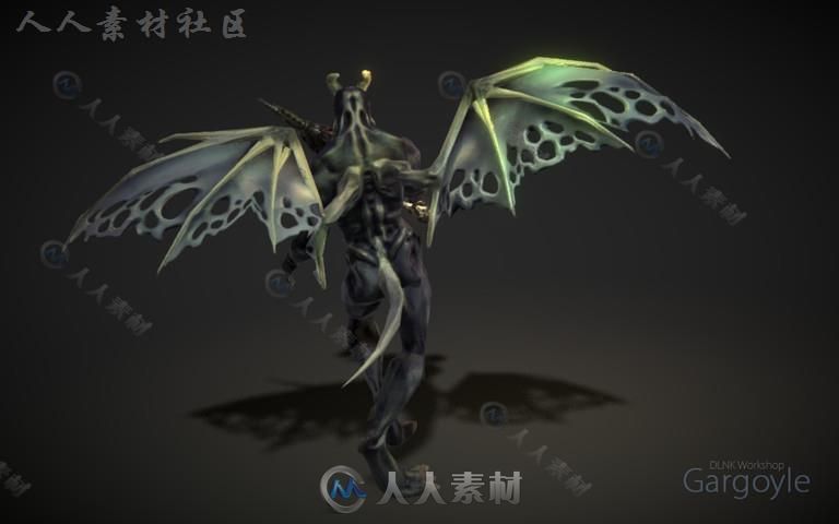 拿斧头的恶魔幻想人形生物角色模型Unity3D素材资源