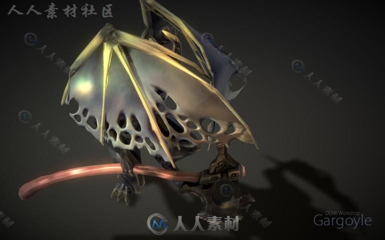 拿斧头的恶魔幻想人形生物角色模型Unity3D素材资源