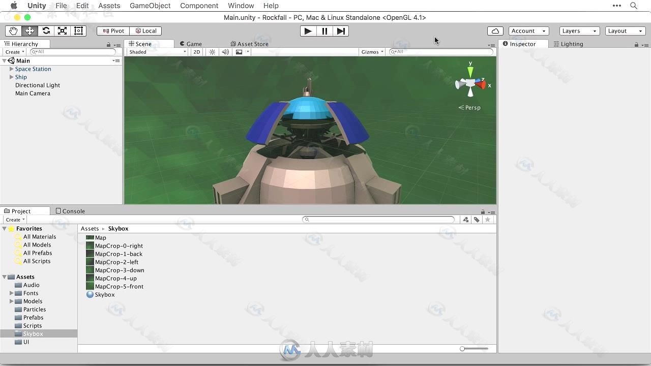 Unity三维宇宙飞船游戏制作视频教程 INFINITESKILLS DEVELOPING 3D GAMES WITH UNITY