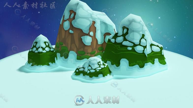 圣诞节卡通农场环境模型Unity3D素材资源