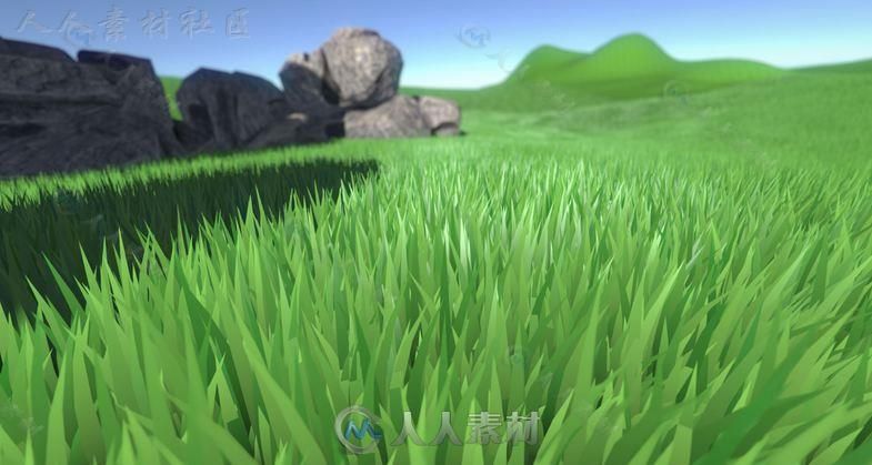 直观简单的草色渲染器DirectX11着色器Unity素材资源