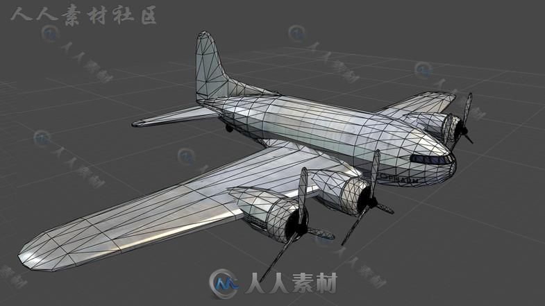 飞机热气球货物模型集合空中汽车模型Unity3D素材资源