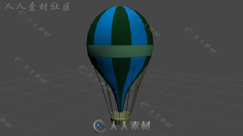 飞机热气球货物模型集合空中汽车模型Unity3D素材资源