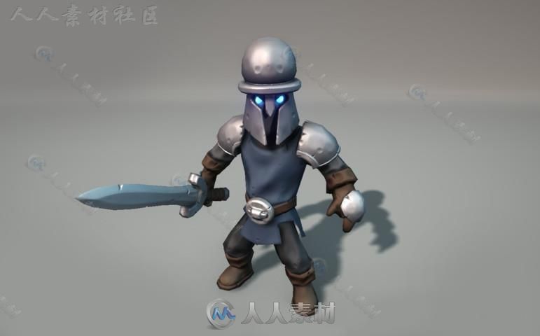 邪恶的卡通战士幻想人形生物角色模型Unity3D素材资源