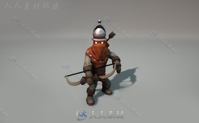 邪恶的卡通战士幻想人形生物角色模型Unity3D素材资源