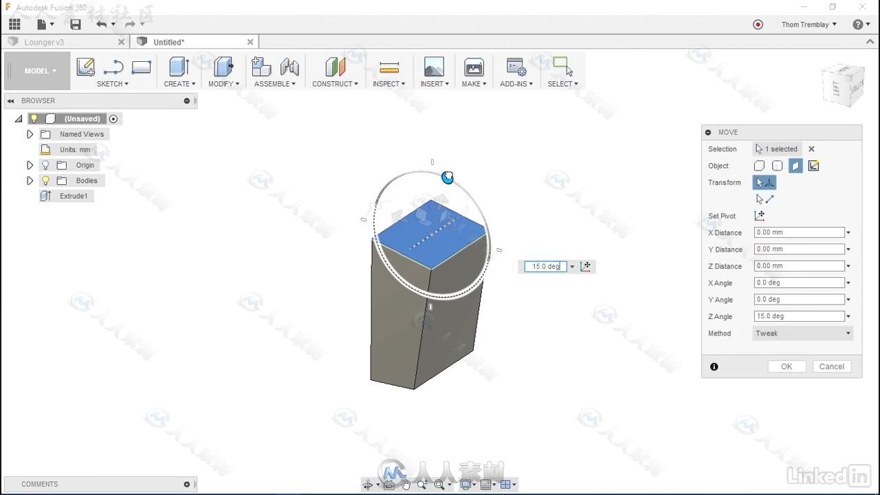 Fusion360木材质感家具设计实例训练视频教程 Autodesk Fusion 360 Designing for Wood