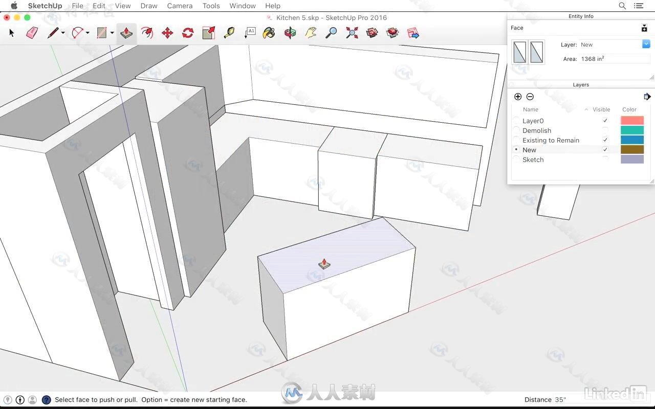 SketchUp厨房结构设计实例训练视频教程 SketchUp Kitchen Design