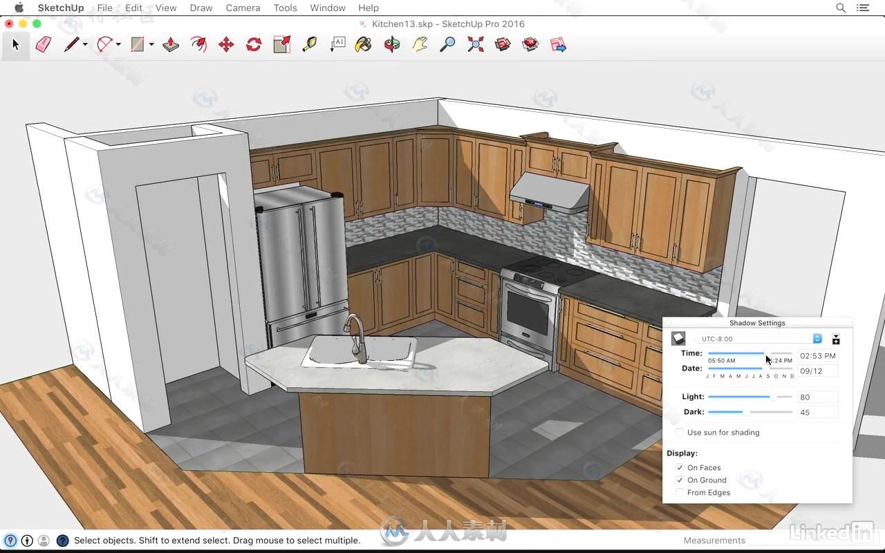 SketchUp厨房结构设计实例训练视频教程 SketchUp Kitchen Design