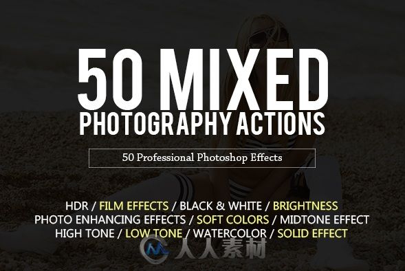 50款颜色混合照片调色PS动作 50 Mixed Photography Actions